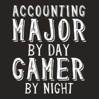 Accounting Major By Day Gamer By Night Cpa Exam Accountant Ladies Fitted T-shirt | Artistshot