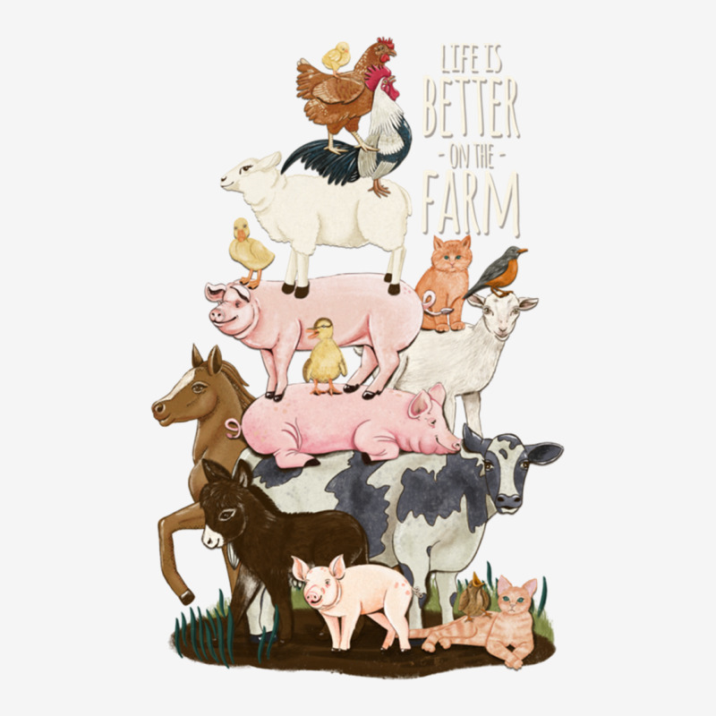 Life Is Better On The Farm, Cute Animals, Country Farm Girl Pullover H Adjustable Cap by cm-arts | Artistshot