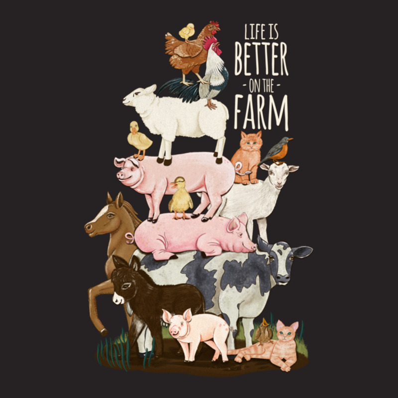 Life Is Better On The Farm, Cute Animals, Country Farm Girl Pullover H Vintage Cap by cm-arts | Artistshot