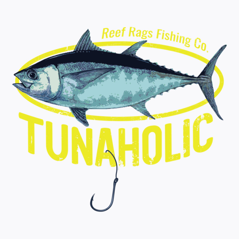 Reef Rags Tunaholic Deep Sea Saltwater Tuna Fishing Pullover Hoodie T-Shirt by cm-arts | Artistshot