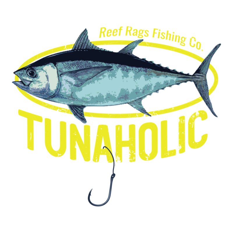 Reef Rags Tunaholic Deep Sea Saltwater Tuna Fishing Pullover Hoodie Crewneck Sweatshirt by cm-arts | Artistshot