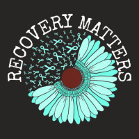 Recovery Matters Drug Alcohol Awareness Addiction Ribbon Ladies Fitted T-shirt | Artistshot