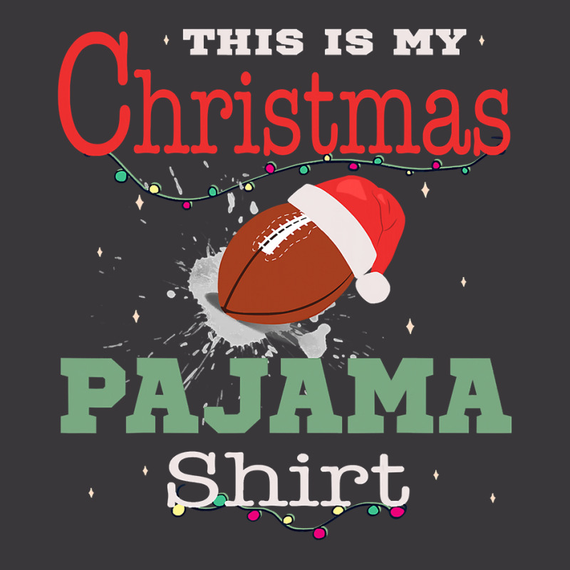 Football Mens Funny Football Xmas Lights This Is My Christmas Pajama 4 Ladies Curvy T-Shirt by coolquirrell | Artistshot