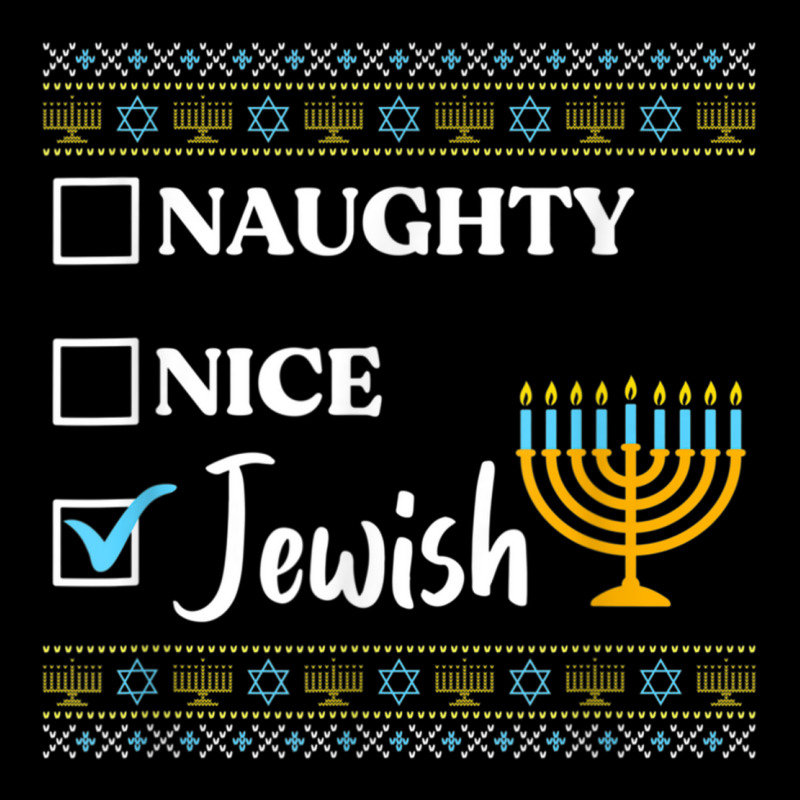 Hanukkah Naughty Nice Jewish Funny Ugly Christmas Baby Tee | Artistshot