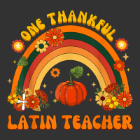 One Thankful Latin Teacher Rainbow Thanksgiving Mens Womens Baby Bodysuit | Artistshot