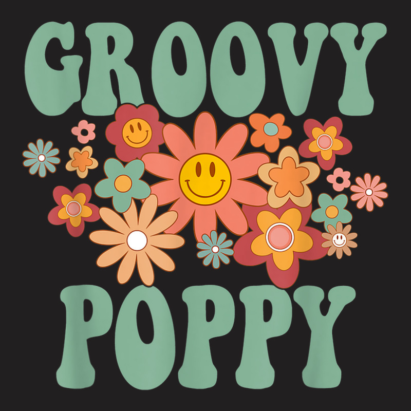 Retro Groovy Poppy Matching Family 1st Birthday Party T-shirt | Artistshot