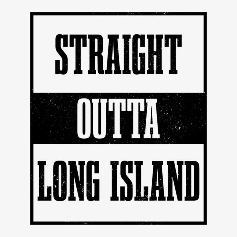 Straight Outta Long Island Ny New York Pride Long Island Pullover Hood Ladies Fitted T-Shirt by cm-arts | Artistshot