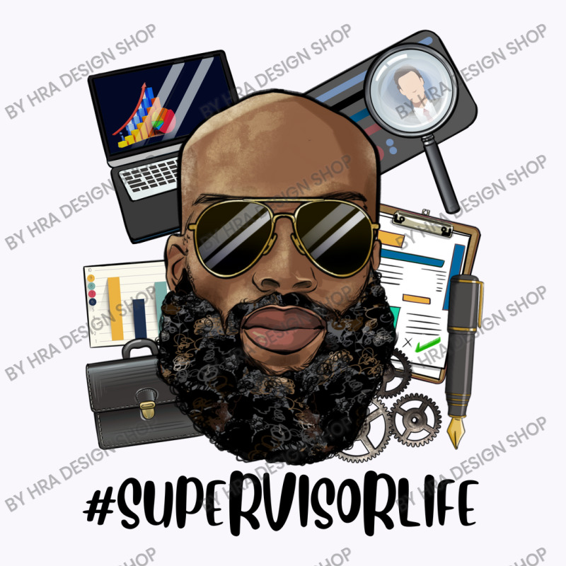 Bald Black Man Supervisor Life Tank Top | Artistshot