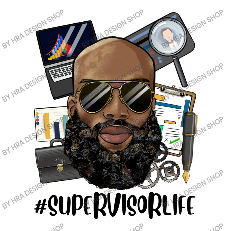 Bald Black Man Supervisor Life 3/4 Sleeve Shirt | Artistshot