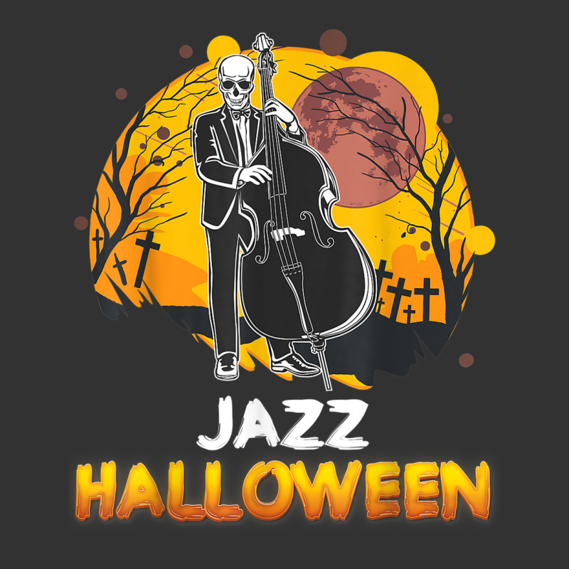 Jazz Halloween Musician Skeleton Contrabass Cello Pumpkin Baby Bodysuit by Sombre | Artistshot