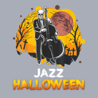 Jazz Halloween Musician Skeleton Contrabass Cello Pumpkin Tank Dress | Artistshot