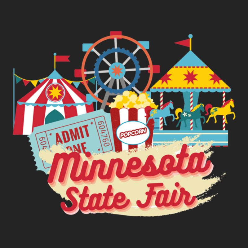 Minnesota State Fair, Ferris Wheel, Carousel 3/4 Sleeve Shirt | Artistshot