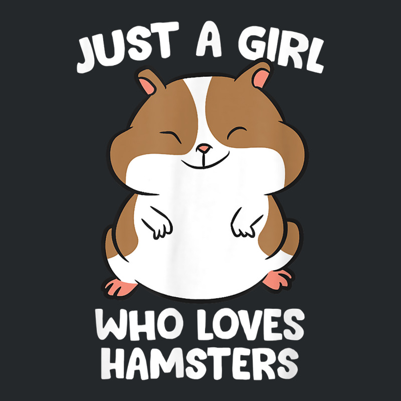 Just A Girl Who Loves Hamsters Cute Hamster Girl Crewneck Sweatshirt by JoolsShamel | Artistshot