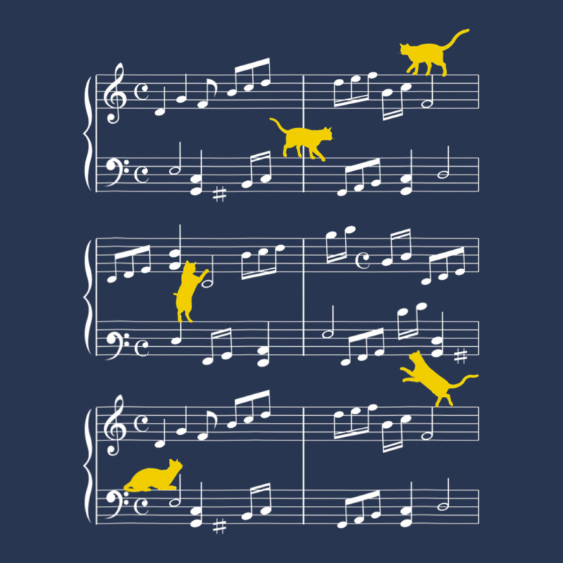 Cats Playing Music Note Clef Musician Art T Shirt Ladies Denim Jacket by MleczynskiShae | Artistshot