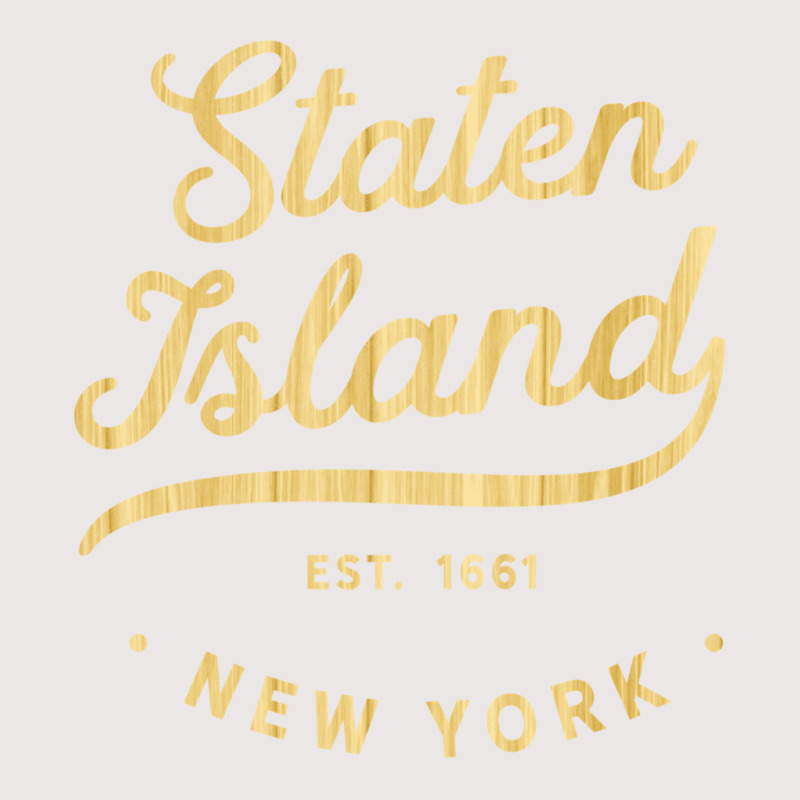 Classic Retro Vintage Staten Island Woodgrain Nyc Usa Casual Long Slee Pocket T-Shirt by MleczynskiShae | Artistshot