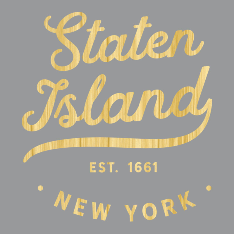 Classic Retro Vintage Staten Island Woodgrain Nyc Usa Casual Long Slee Crewneck Sweatshirt by MleczynskiShae | Artistshot