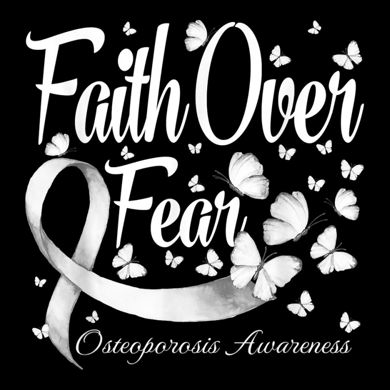 Faith Over Fear Osteogenesis Awareness Butterfly T Shirt Cropped Hoodie by cm-arts | Artistshot