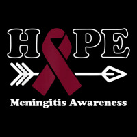 Hope   Meningitis Awareness Burgundy Ribbon Women's V-neck T-shirt | Artistshot