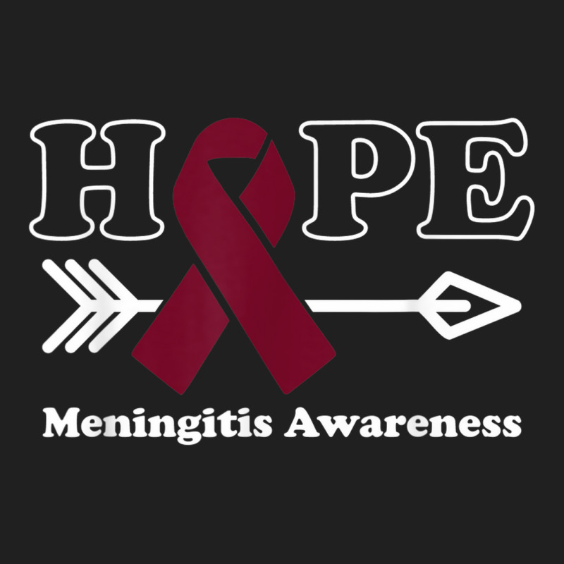 Hope   Meningitis Awareness Burgundy Ribbon Ladies Polo Shirt by Sombre | Artistshot