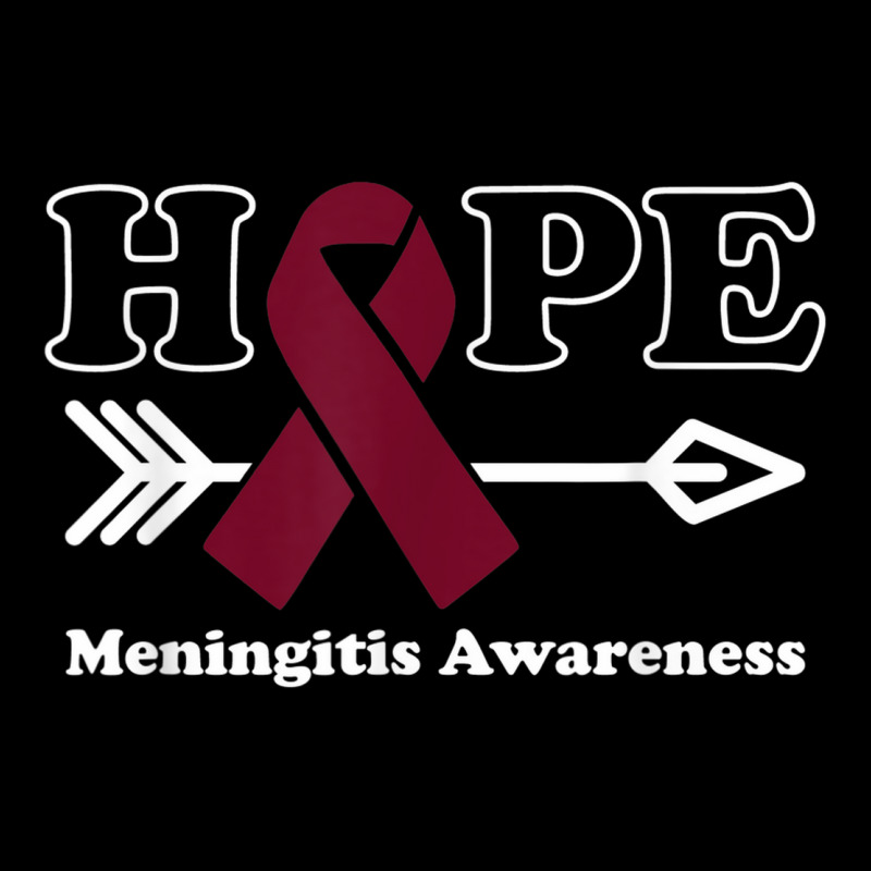 Hope   Meningitis Awareness Burgundy Ribbon Cropped Sweater by Sombre | Artistshot