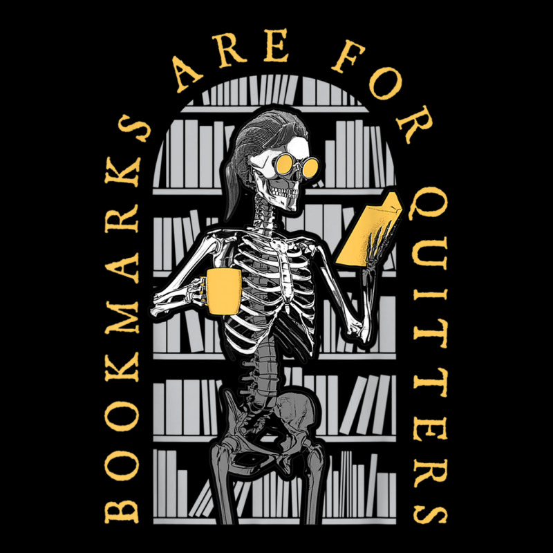 Bookmarks Are For Quitters Librarian Halloween Skeleton Men's 3/4 Sleeve Pajama Set by Sombre | Artistshot