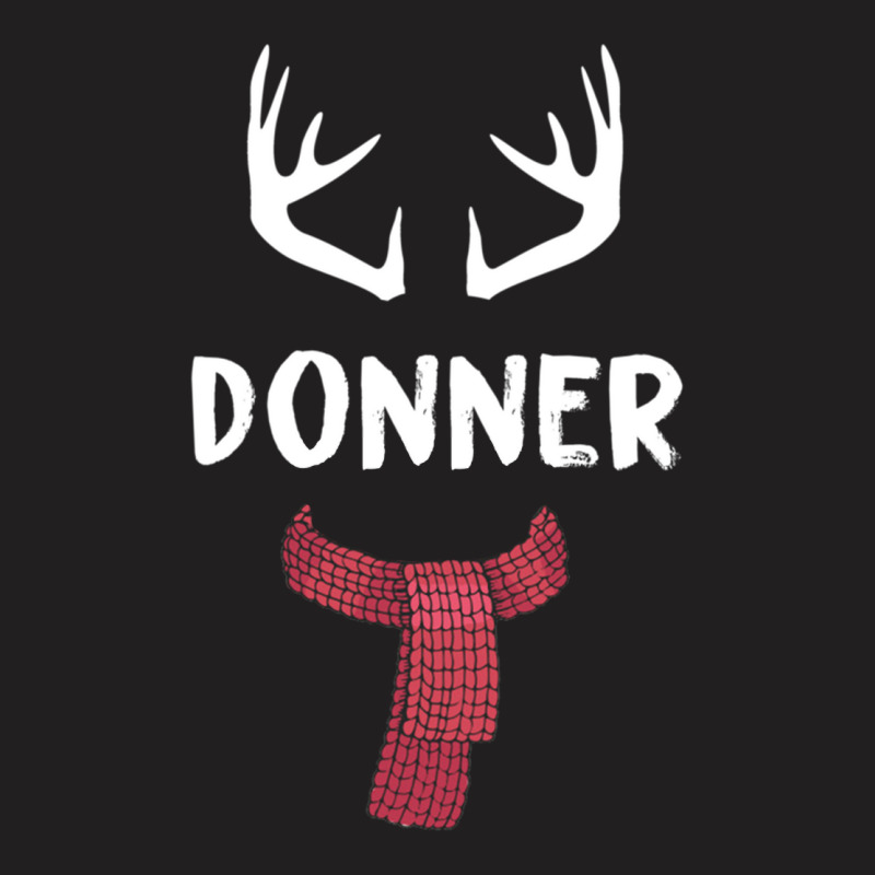 Donner Reindeer Christmas Matching Pjs Group Costume Gift Pullover T-shirt | Artistshot