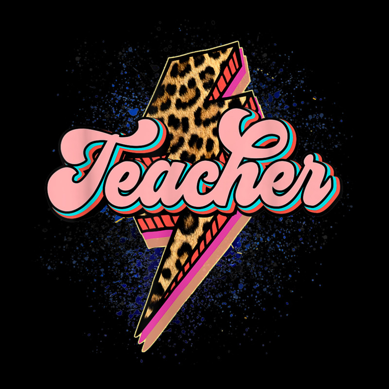 Back To School Teacher Leopard Lightning Bolt Motivational Long Sleeve Shirts by Posh | Artistshot