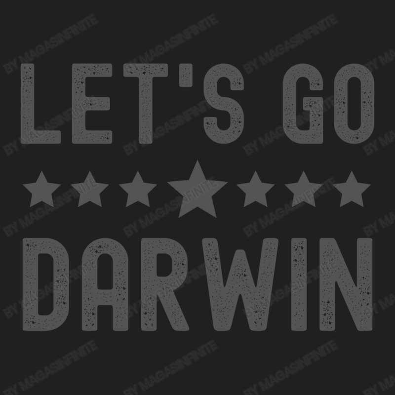 Lets Go Darwin - Dark Gray Letters Ladies Polo Shirt by Magasinfinite | Artistshot