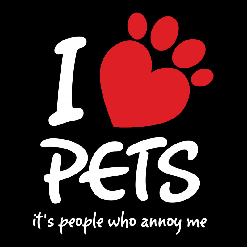 I Love Pets Its People Who Annoy Me V-neck Tee | Artistshot