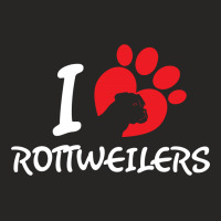 I Love Rottweilers Ladies Fitted T-shirt | Artistshot