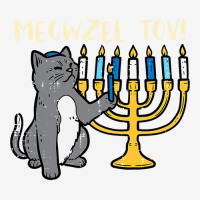 Meowzel Tov Jewish Cat Funny Hanukkah Chanukah Pjs Women Youth 3/4 Sleeve | Artistshot