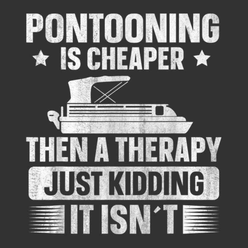 Pontooning Boating Pontoon Boat Therapy Funny Vintage Hoodie | Artistshot