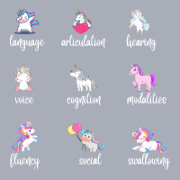 Speech Language Pathologist Gift T  Shirt Cute Unicorns Speech Languag Tank Dress | Artistshot