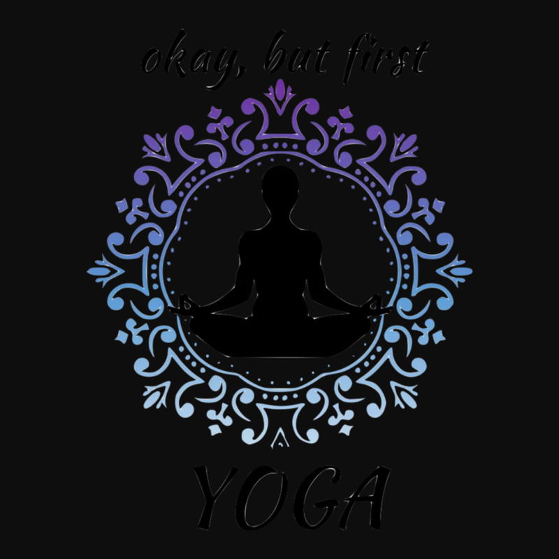 Okay But First Yoga 2 Crop Top by cm-arts | Artistshot