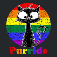 Feline The Purride Lgbt Gay Pride Cat Crewneck Sweatshirt | Artistshot