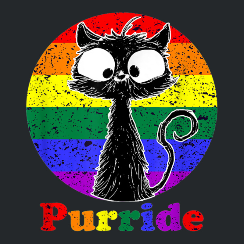 Feline The Purride Lgbt Gay Pride Cat Crewneck Sweatshirt | Artistshot