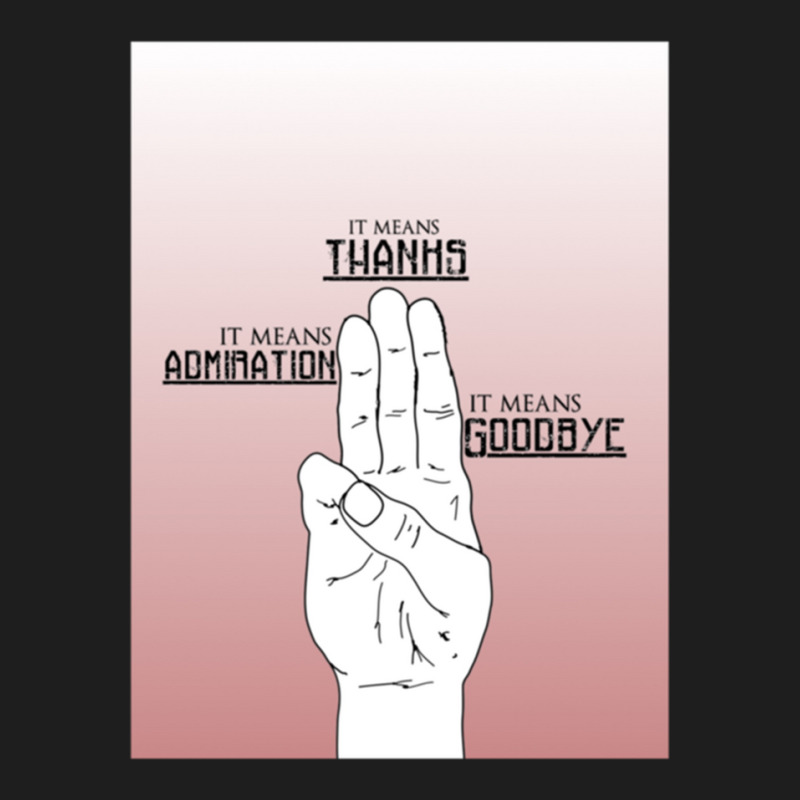 3 Finger Salute One Classic T-shirt by EdgarThane | Artistshot