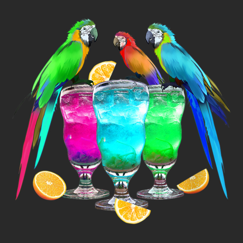 Womens Parrots Drinking Margarita Tropical Birds Vacation Hawaiian V N Printed hat by cm-arts | Artistshot