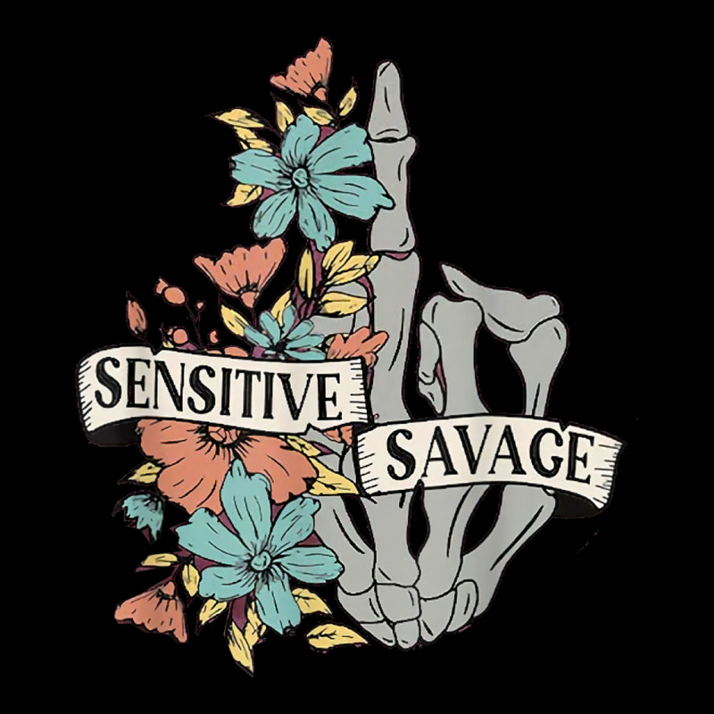 Sensitive Savage Skeleton Funny Floral Women's Motivational Adjustable Cap by Fashlaza | Artistshot