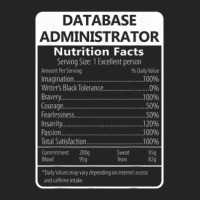 Database Administrator Nutrition Facts Sarcastic 3/4 Sleeve Shirt | Artistshot