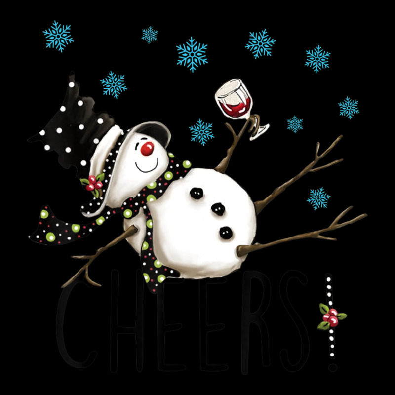 Cheers Snowman And Wine Christmas Toddler Sweatshirt by cm-arts | Artistshot