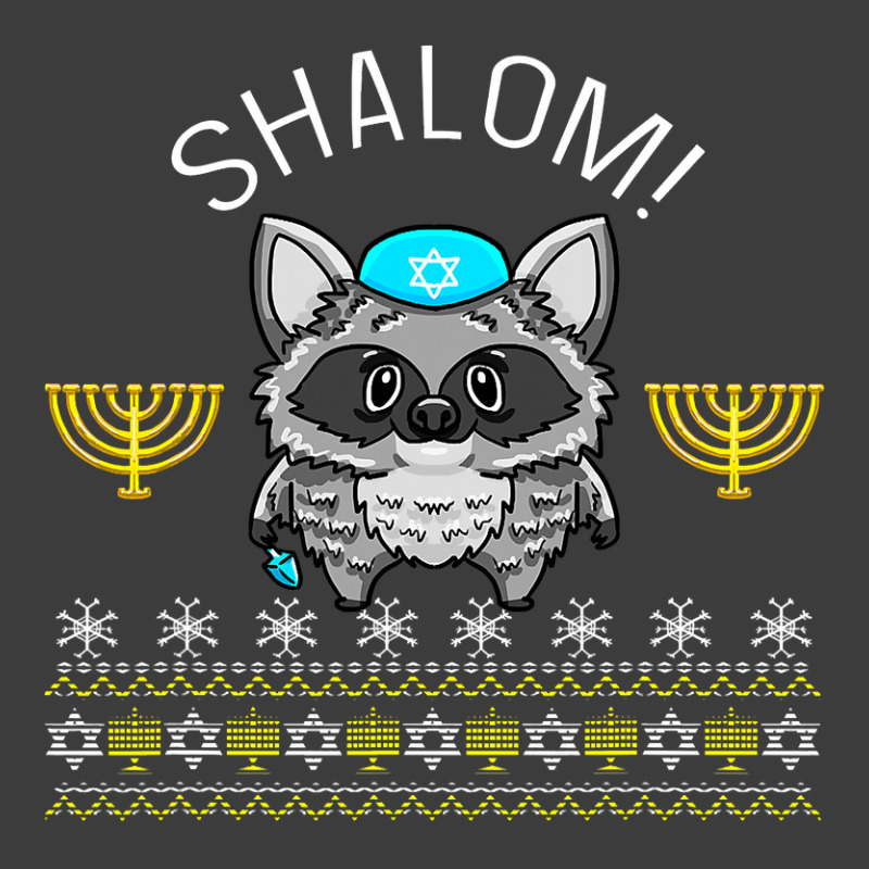 Shalom Menorah Jewish Racoon Design Cute Chanuka Jewish Gift Men's Polo Shirt | Artistshot