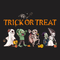 Funny Trick Or Treat Halloween Retro Monster Kids Costume T-shirt | Artistshot