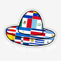 Latin American Flags In Sombrero Hispanic Heritage Month T Shirt Ladies Polo Shirt | Artistshot