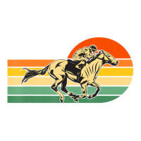 Horse Racing Retro Sunset Sticker | Artistshot