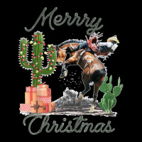 Rodeo Bucking Horse Western Cactus Cowboy Christmas Matching Men's 3/4 Sleeve Pajama Set | Artistshot