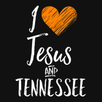 I Love Jesus And Tennessee Orange Heart Cute Fan Gift Baby Beanies | Artistshot