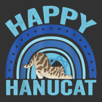 Happy Hanucat Cute Blue Rainbow Jewish Cat Hanukkah Holiday T Shirt Baby Bodysuit | Artistshot