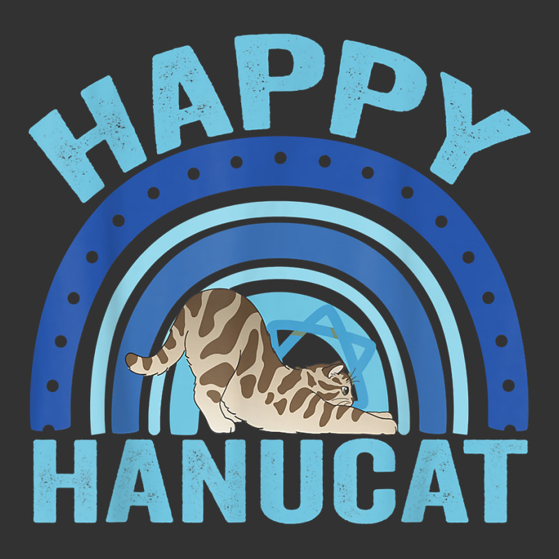 Happy Hanucat Cute Blue Rainbow Jewish Cat Hanukkah Holiday T Shirt Baby Bodysuit | Artistshot