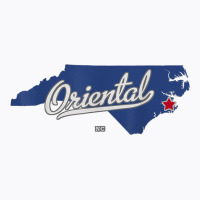 Oriental North Carolina Nc Map T Shirt T-shirt | Artistshot